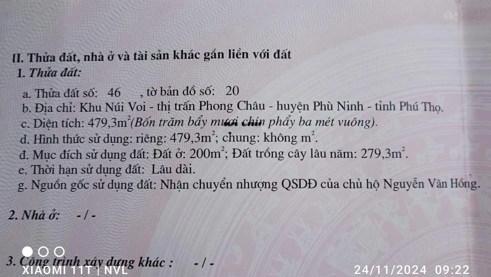 Bán nhà riêng tại đường 2 ngõ 122 Chi Lăng, giá tốt 2 tỷ vnd, diện tích 480m2