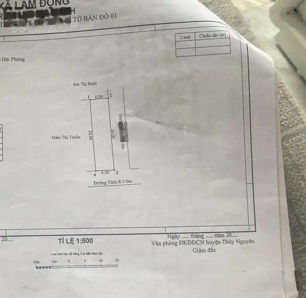 Bán mảnh đất tại Lâm Động, Thuỷ Nguyên, Hải Phòng. Diện tích 144m2