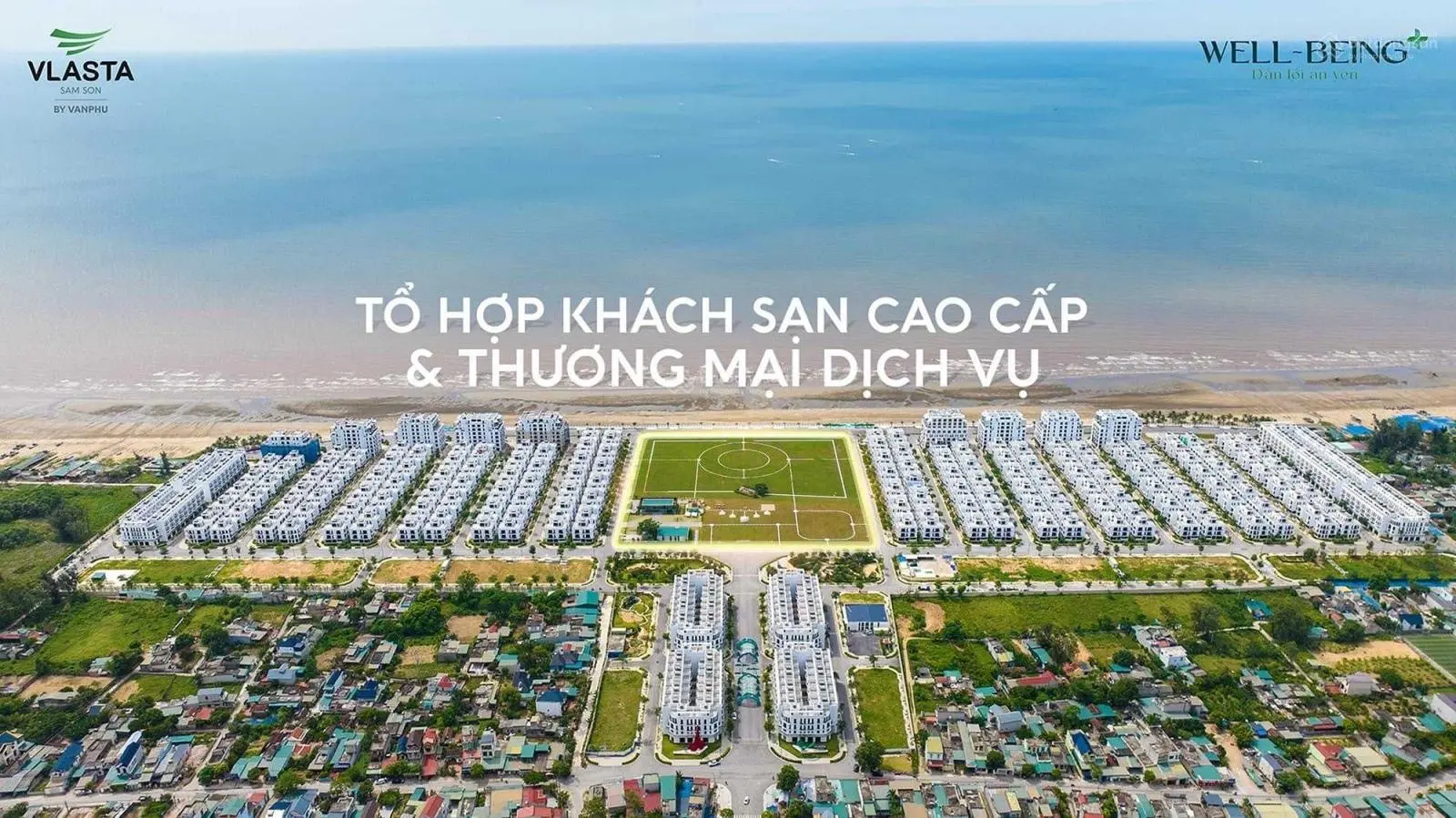 Biệt thự vip dãy NV 03 dự án Vlasta Sầm Sơn Thanh Hoa cửa Đông Nam kinh doanh ở đều thuận tiện