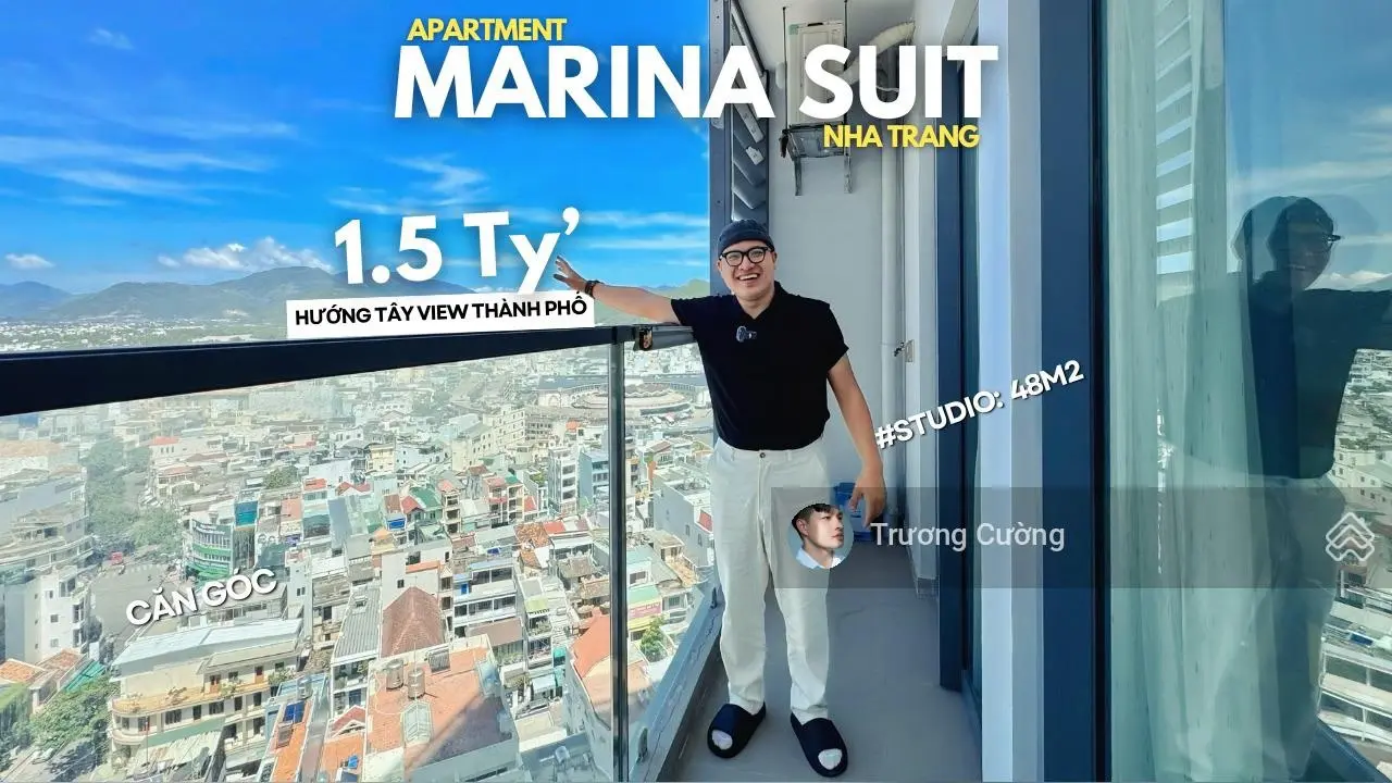 BÁN Căn Hộ View Phố MARINA SUIT Nha Trang Bố Trí Studio Nội Thất Cơ Bản LH 0778 087 *** Cường Uno