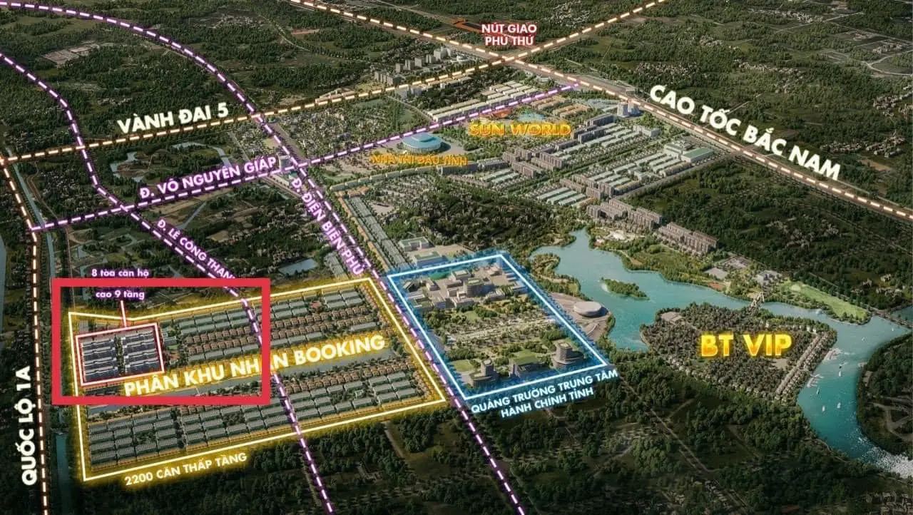 Bảng hàng độc quyền giá gốc chủ đầu tư tại Sun Urban City