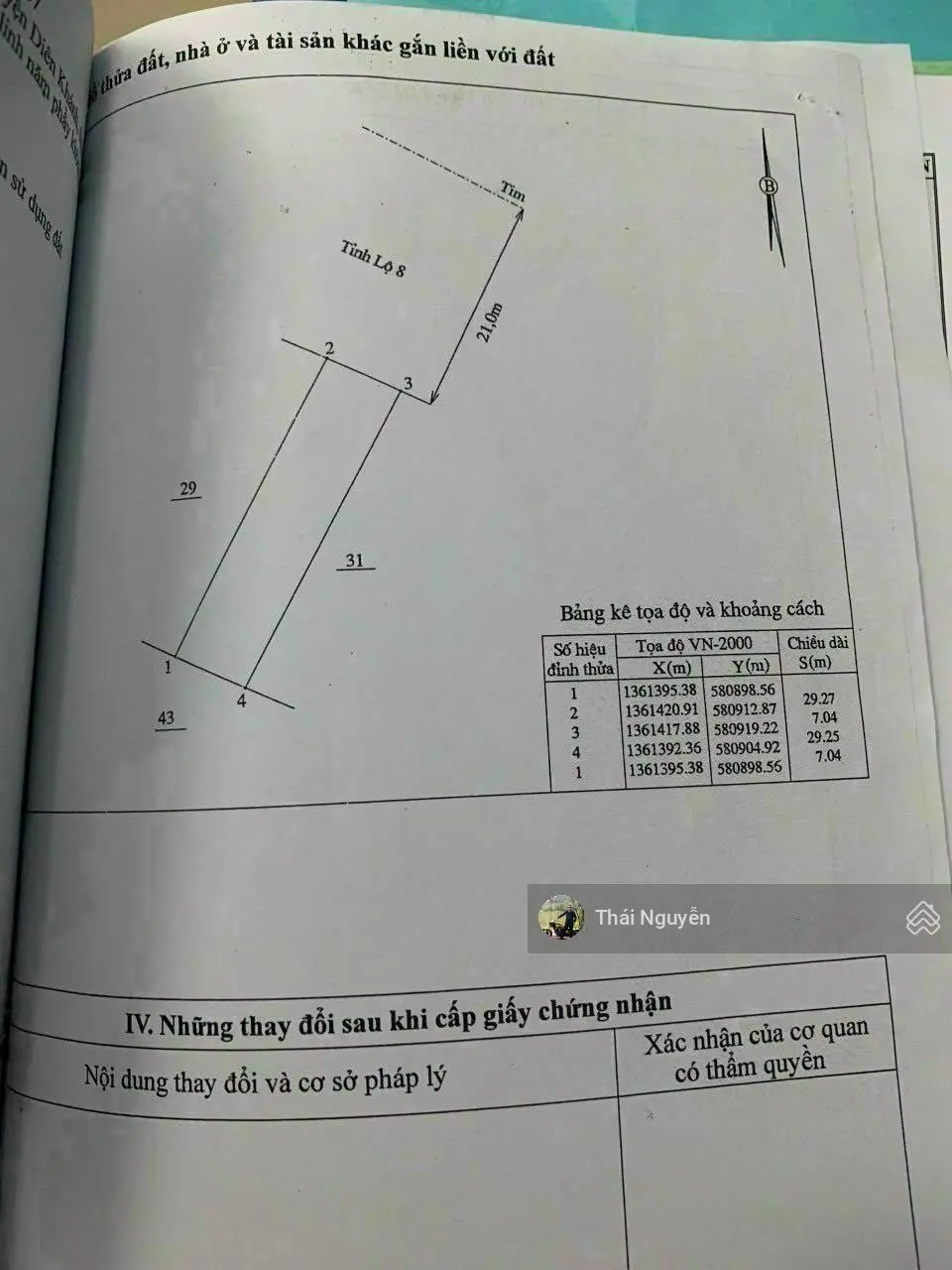 Bán lô đất full thổ cư xã Diên Xuân MT đường Tỉnh Lộ 8 QH rộng 42m cực kỳ tiềm năng chỉ 930 triệu