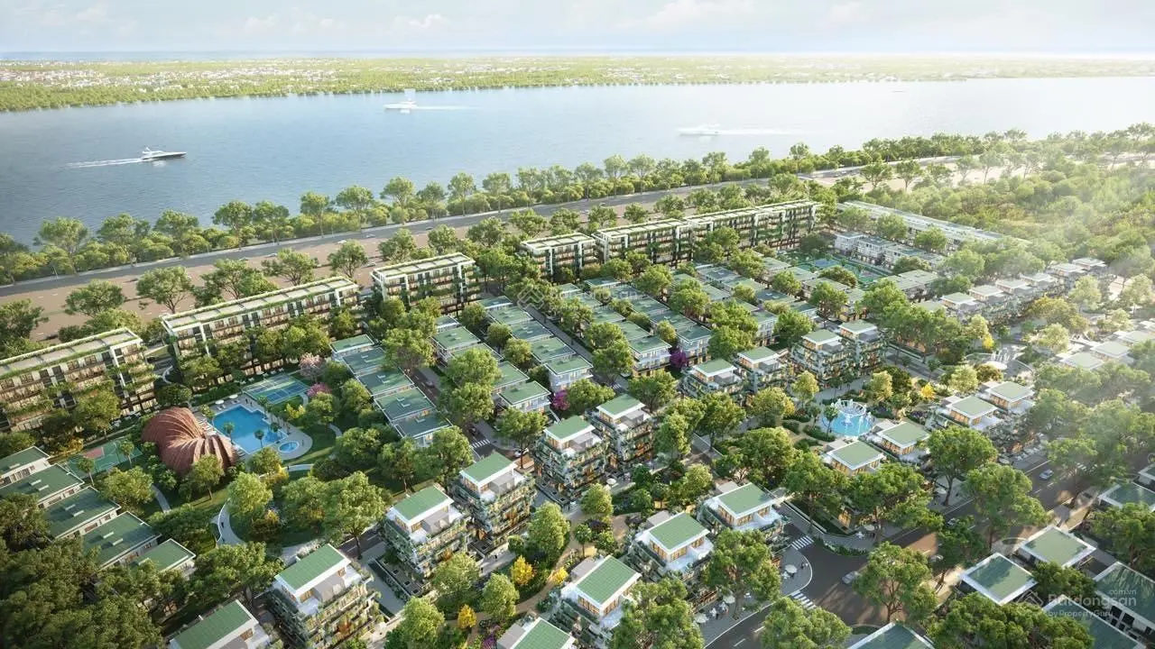 Bán biệt thự song lập Eco Central Park Vinh, vị trí cạnh bể bơi, cách Sông Lam 150m