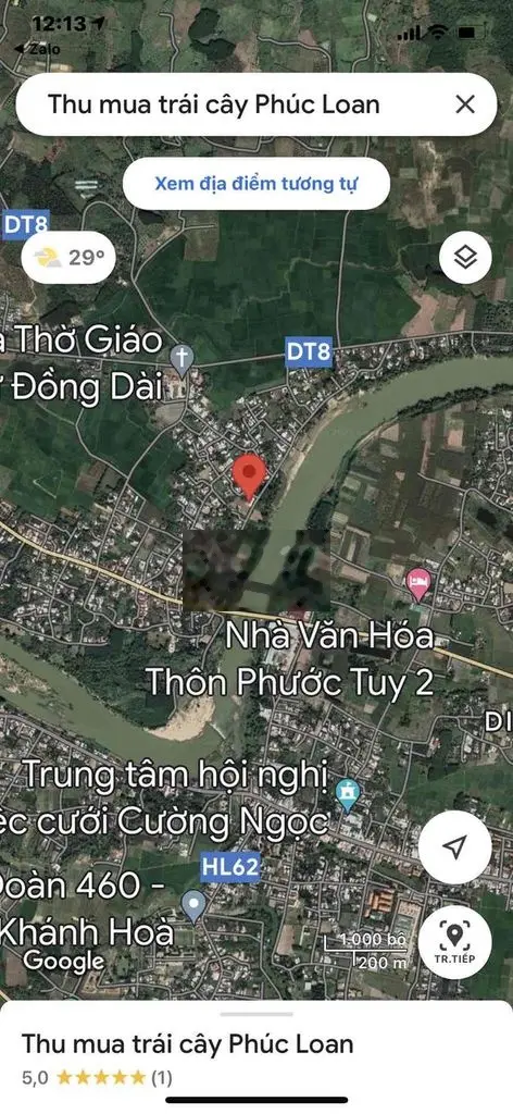 bán đất Diên Lâm đường sông cái, cách Cầu diêm lâm tầm 200m