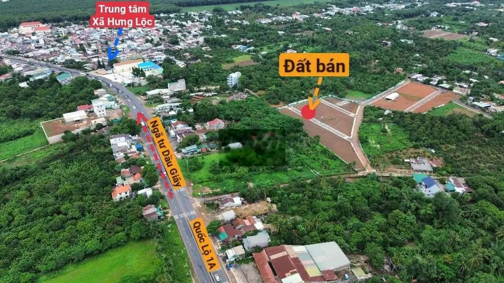 Cực ngộp, 93m2 sát Quốc Lộ 1A, ngay KCN, ngã 4 Dầu Giây, 720tr TL