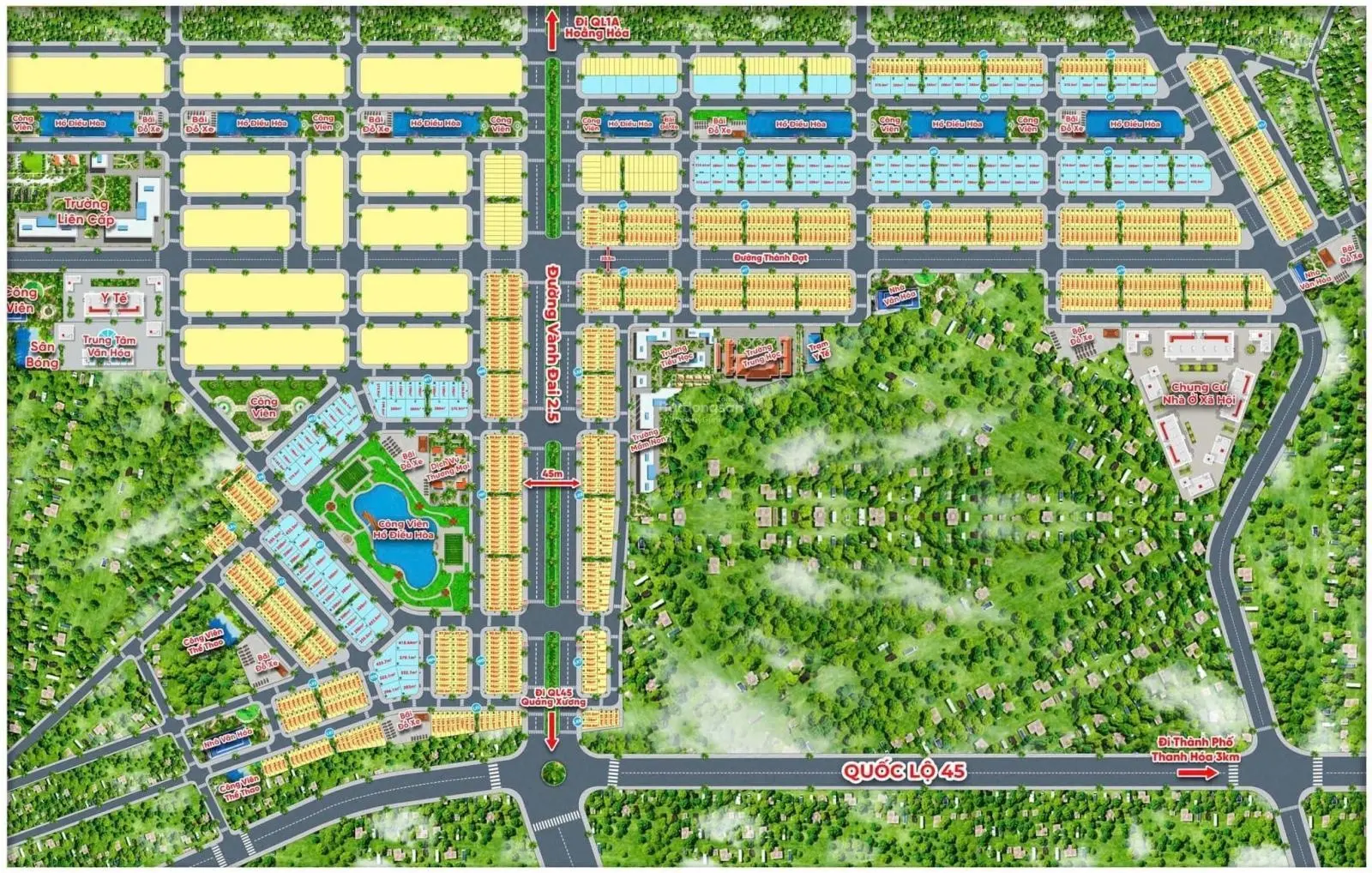 Bán rẻ lô đất ngay gần thị trấn Rừng Thông, thành phố Thanh Hoá chỉ hơn 900 triệu cạnh Quốc Lộ 45