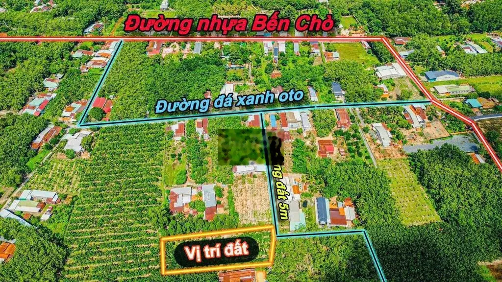 Đất 30x87m đường bến chò