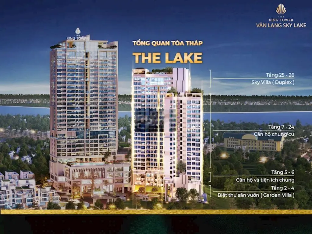 MỞ BÁN CHUNG CƯ VĂN LANG SKY LAKE - THE KING TOWER VIỆT TRÌ CẠNH HỒ VL