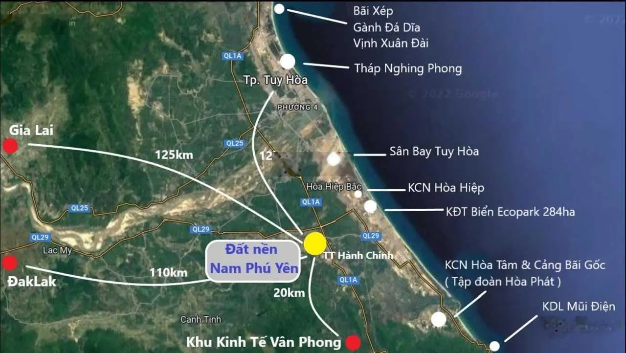 Chính chủ bán nhanh lô đất ngay trung tâm Hòa Vinh, Đông Hòa, 3 mặt tiền (12m, 2m, 2m) cực đẹp