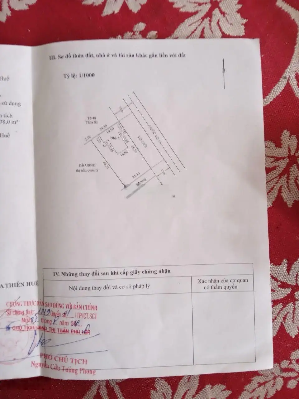 Thửa đất siêu đẹp - mặt tiền đường Lạc Long Quân & sát đầm Lập An - có 300m2 đất ở - giá đầu tư