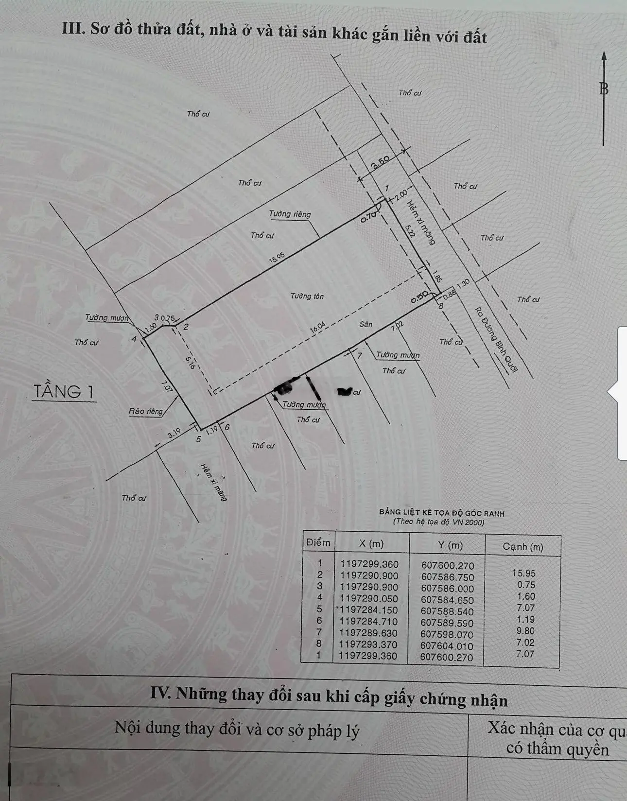 Chính chủ bán nhà 434/8A4 Bình Quới P. 28 Q. Bình Thạnh 126.6m2 thổ cư