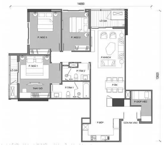 Cắt lỗ sâu 400 triệu căn hộ 3 ngủ + 1 chung cư Hilton Hải Phòng 14 Trần Quang Khải, Hồng Bàng