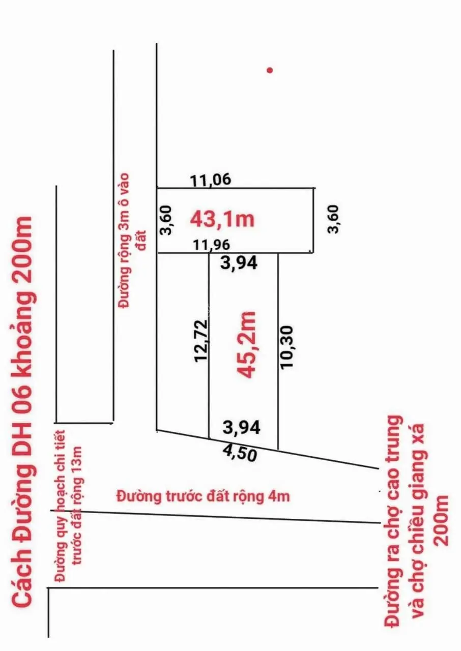 Bán đất 46m , 4,2 tỷ ô tô đỗ cửa Đức Giang - Hoài Đức