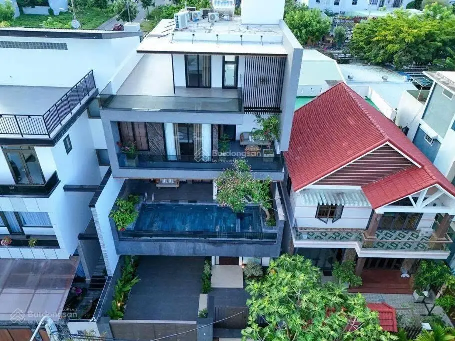 Bán villa 4 tầng Nam Việt Á, Đà Nẵng, hồ bơi vô cực thang máy, dòng tiền 200 triệu/tháng - 23,8 tỷ