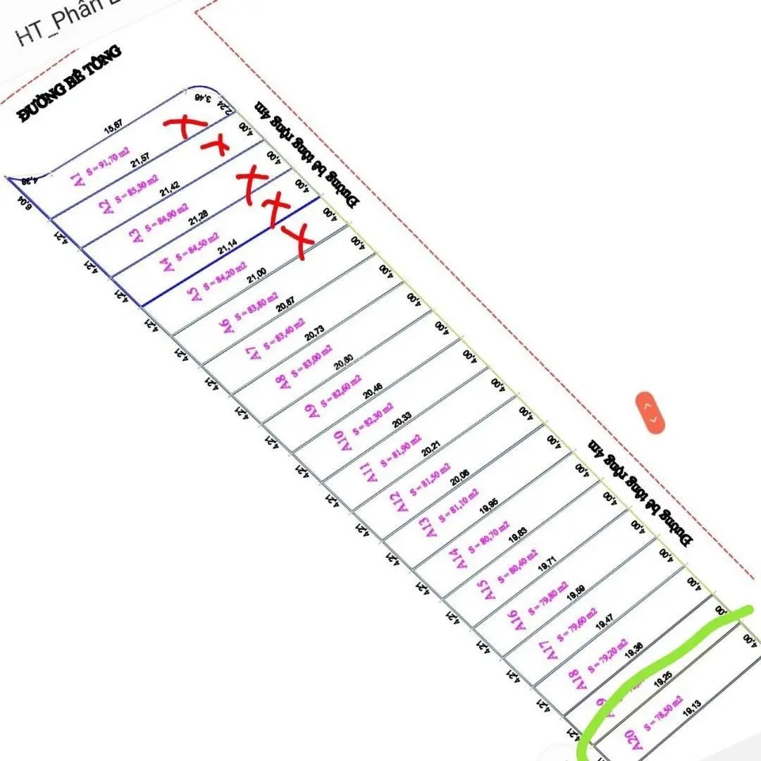 Bán đất giá ngộp tại hẻm số 2, đường Ankroet, Phường 7, Tp Đà Lạt