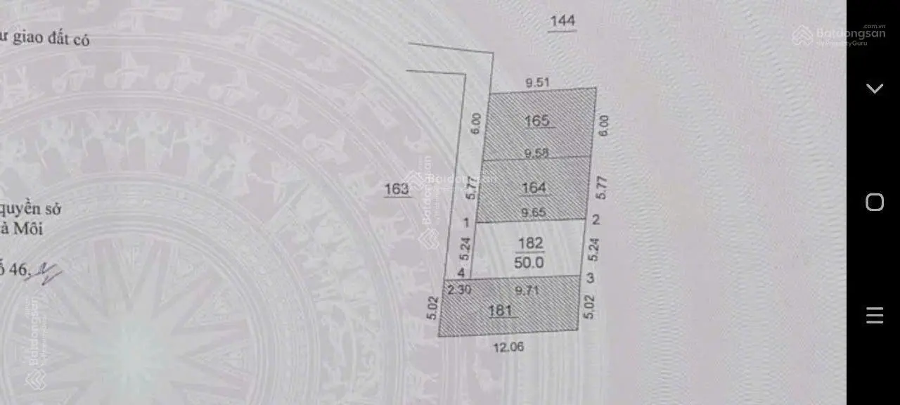 Xuân Trạch - Xuân Canh - Đông Anh - HN. Diện tích: 50m2 mặt tiền: 5,24m = hậu ngõ 2.3m