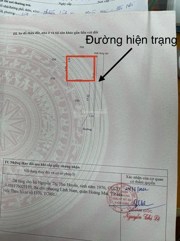 Bán đất tặng nhà, diện tích 165m đất vuông vắn tách hai lô đẹp tại trung tâm văn giang ,giá tốt!