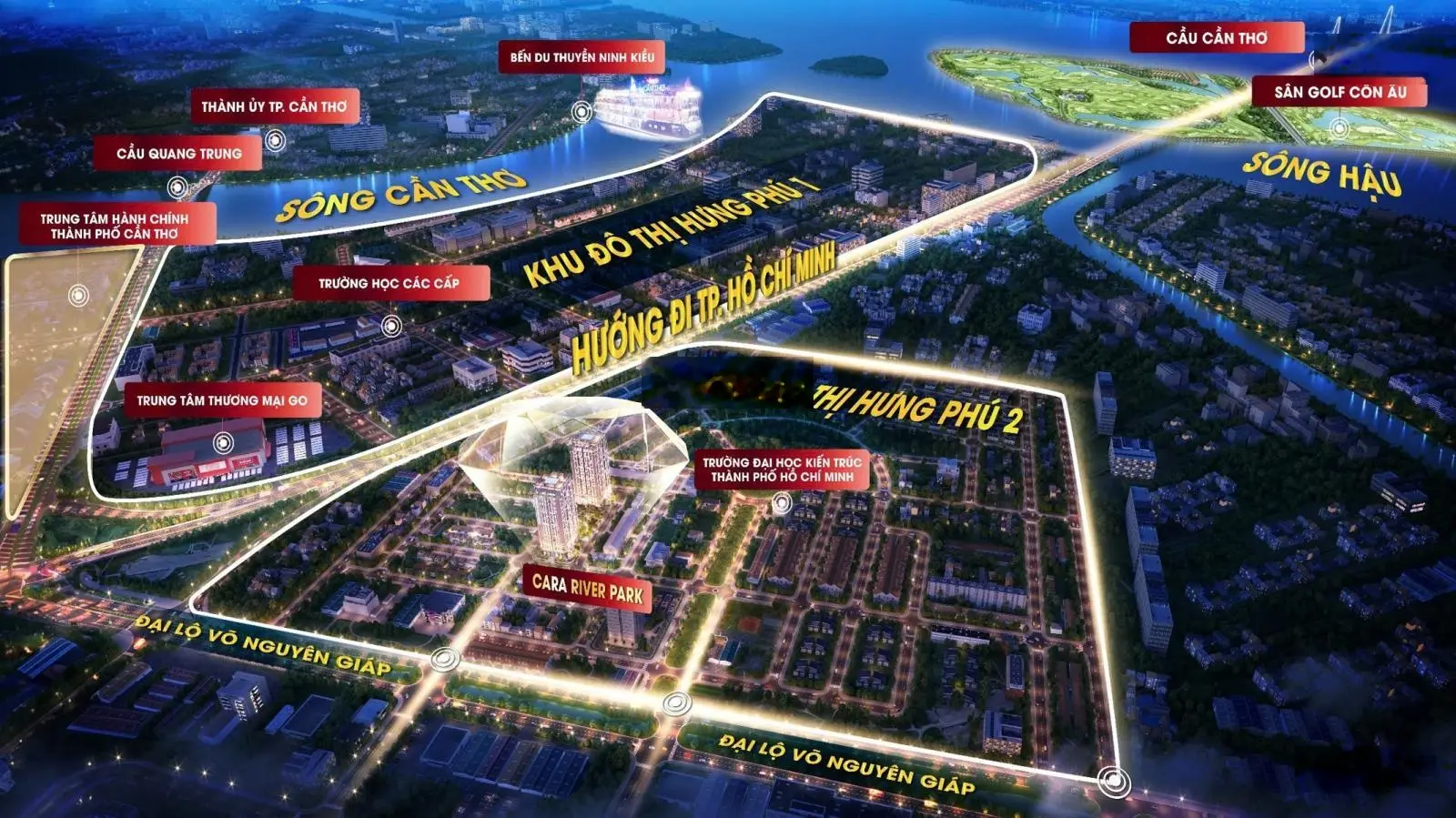 Tặng vé máy bay 2 chiều - khách sạn cao cấp du lịch Cần Thơ - 1PN Cara River Park - Chỉ 5 Suất