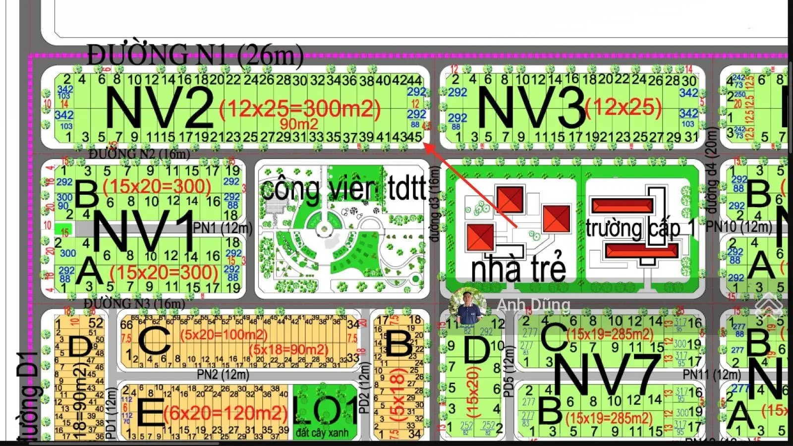 Bán lô đất nhà vườn góc đường 16m&16m, đối diện công viên, dự án HUD Nhơn Trạch, giá cực rẻ bao lời