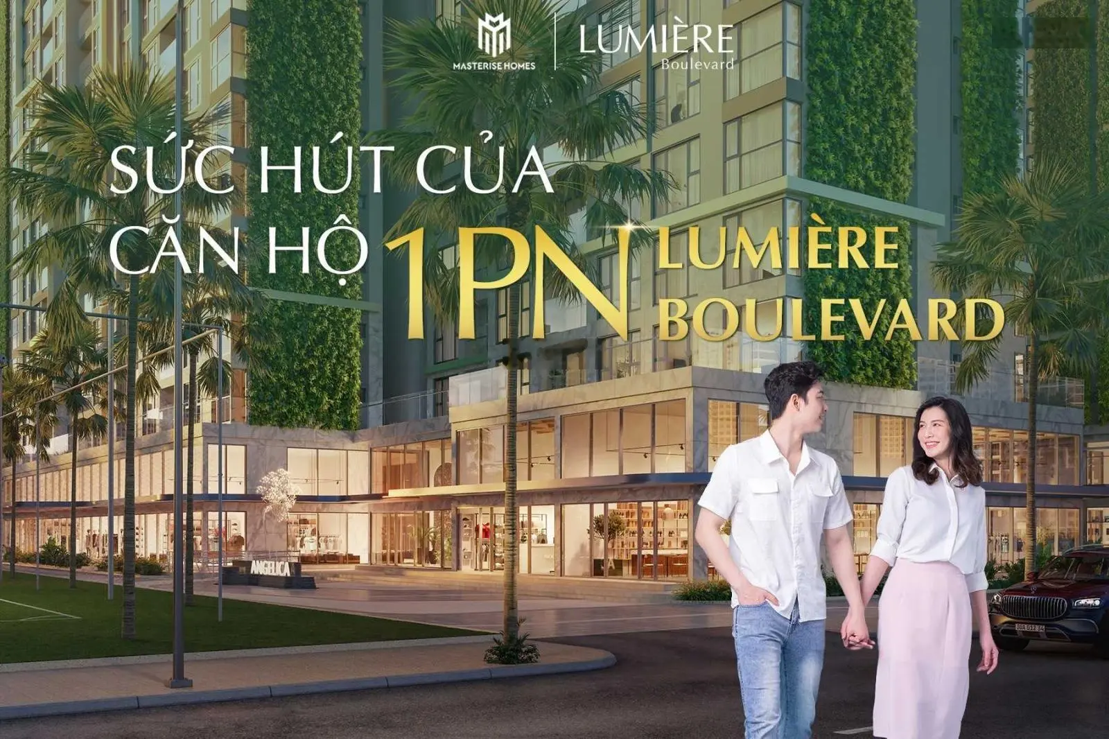 Căn 1PN DT 50m2 cao cấp tại Lumiere Boulevard thanh toán 30% nhận nhà ở ngay bank hỗ trợ vay 70%