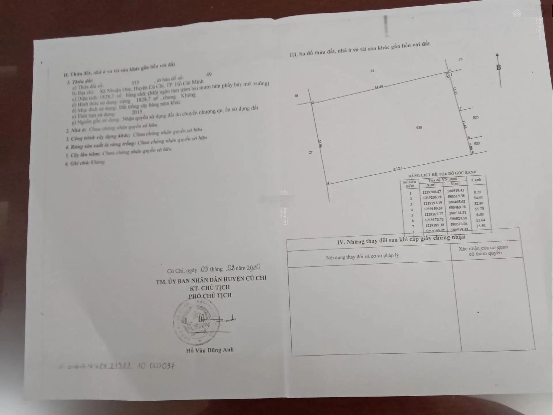 Bán đất 4736,6m2 tại Nhuận Đức, Củ Chi, TP HCM