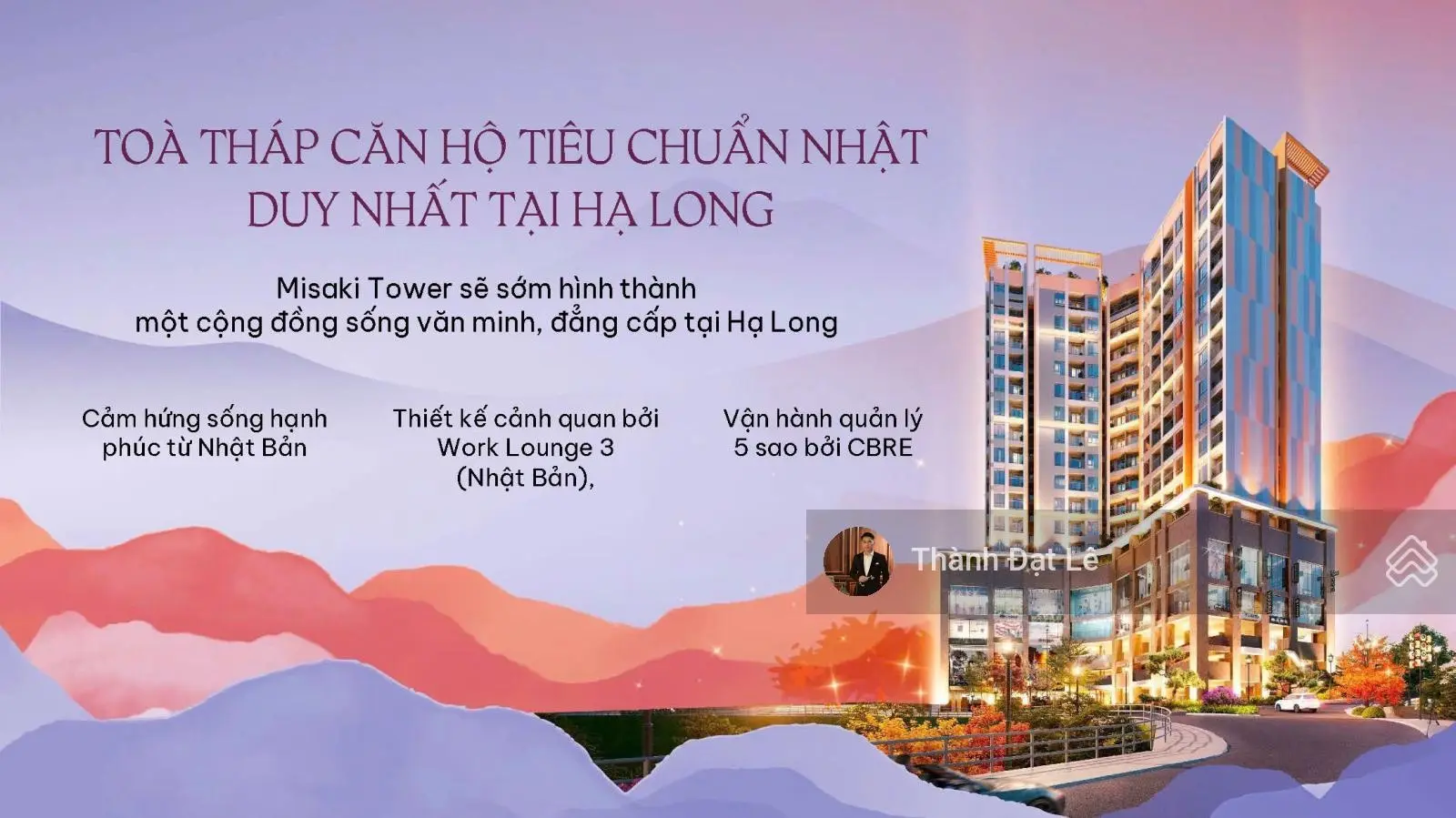 Mở bán đợt 1 căn hộ chuẩn nhật view vịnh - duy nhất 196 căn tại misaki tower. trung tâm tp hạ long