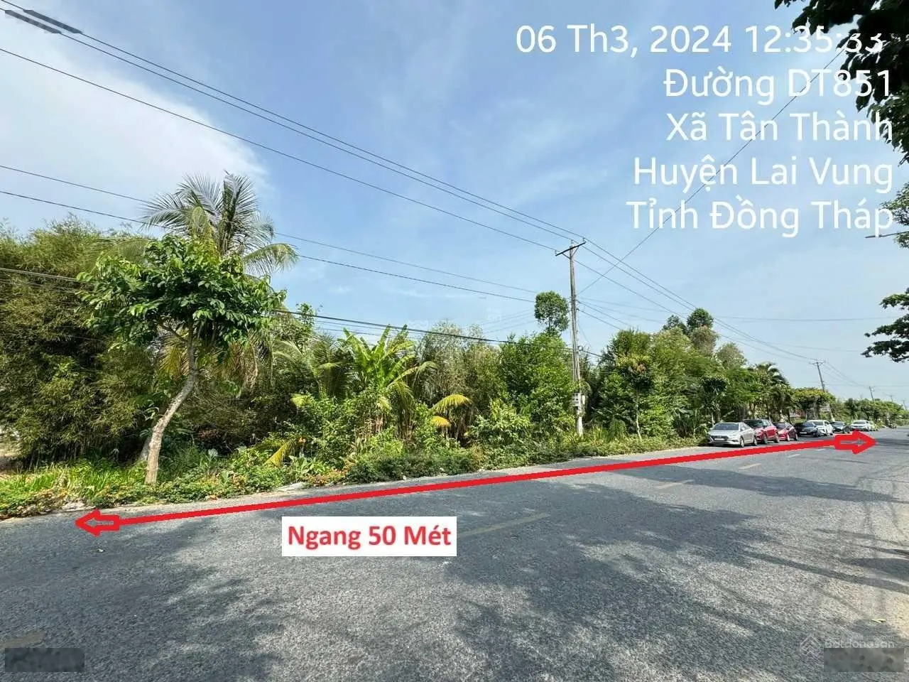 Chính chủ bán đất mặt tiền đường ĐT 851 DT 3058m2 Lai Vung Đồng Tháp