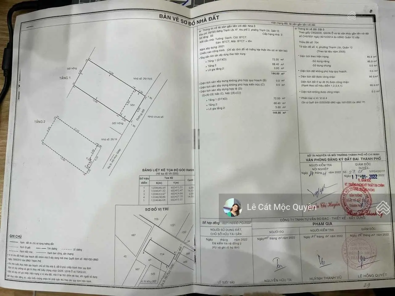 2,2 tỷ - nhà sổ hồng - 3PN - Thạnh Lộc 47 - 43m2 thổ cư