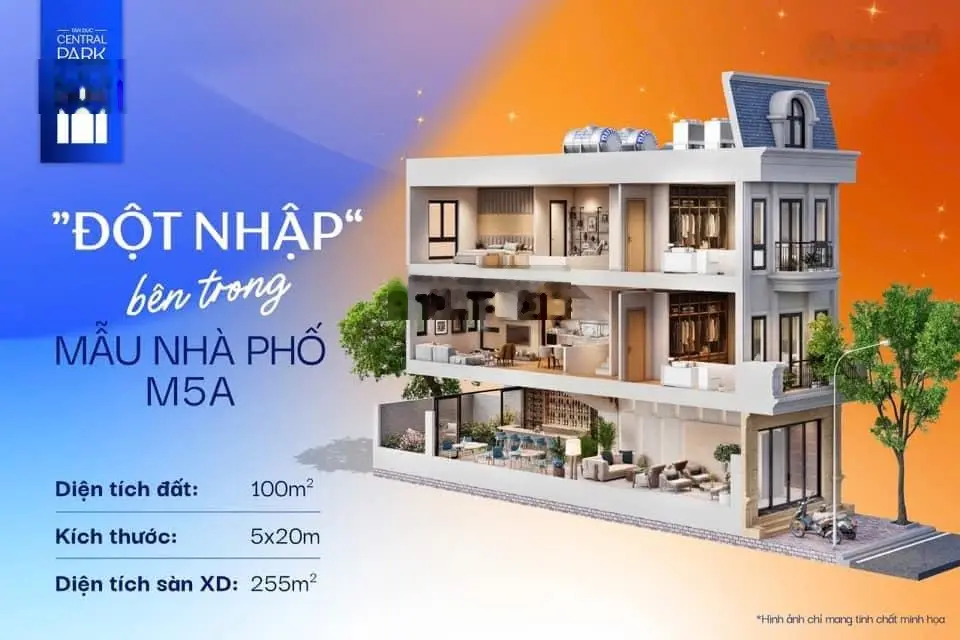 Chỉ từ 3.5 tỷ shophouse Tấn Đức Central Park, dt 100m, TKXD xây 3,5 tầng, đường 24m, chiết khấu 12%