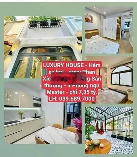 Luxury House - Hẻm xe hơi, Phan Xích Long - 5 Tầng - 4PN - chỉ 7,35 tỷ