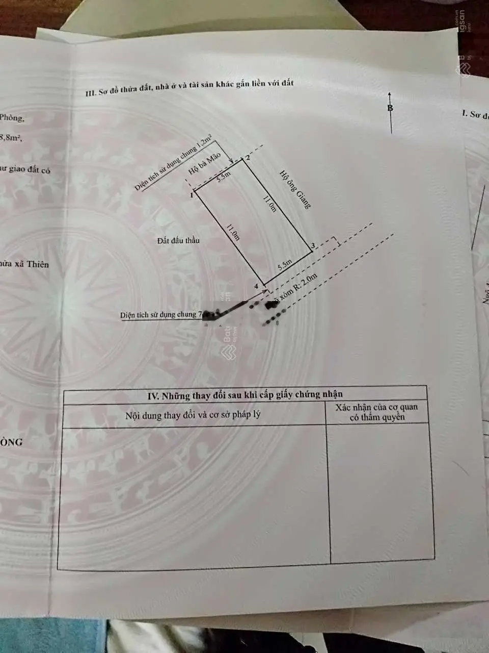 Bán lô đất 60,5m2 thôn 5 xã Thiên Hương, Thủy Nguyên, giá chỉ 1,35 tỷ