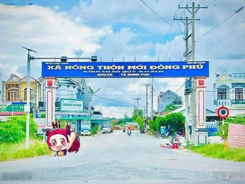 CG. Cặp nền siêu đẹp 200m2 đường Số 6 - Đông Phú - Châu Thành - Hậu Giang - 2.4 tỷ