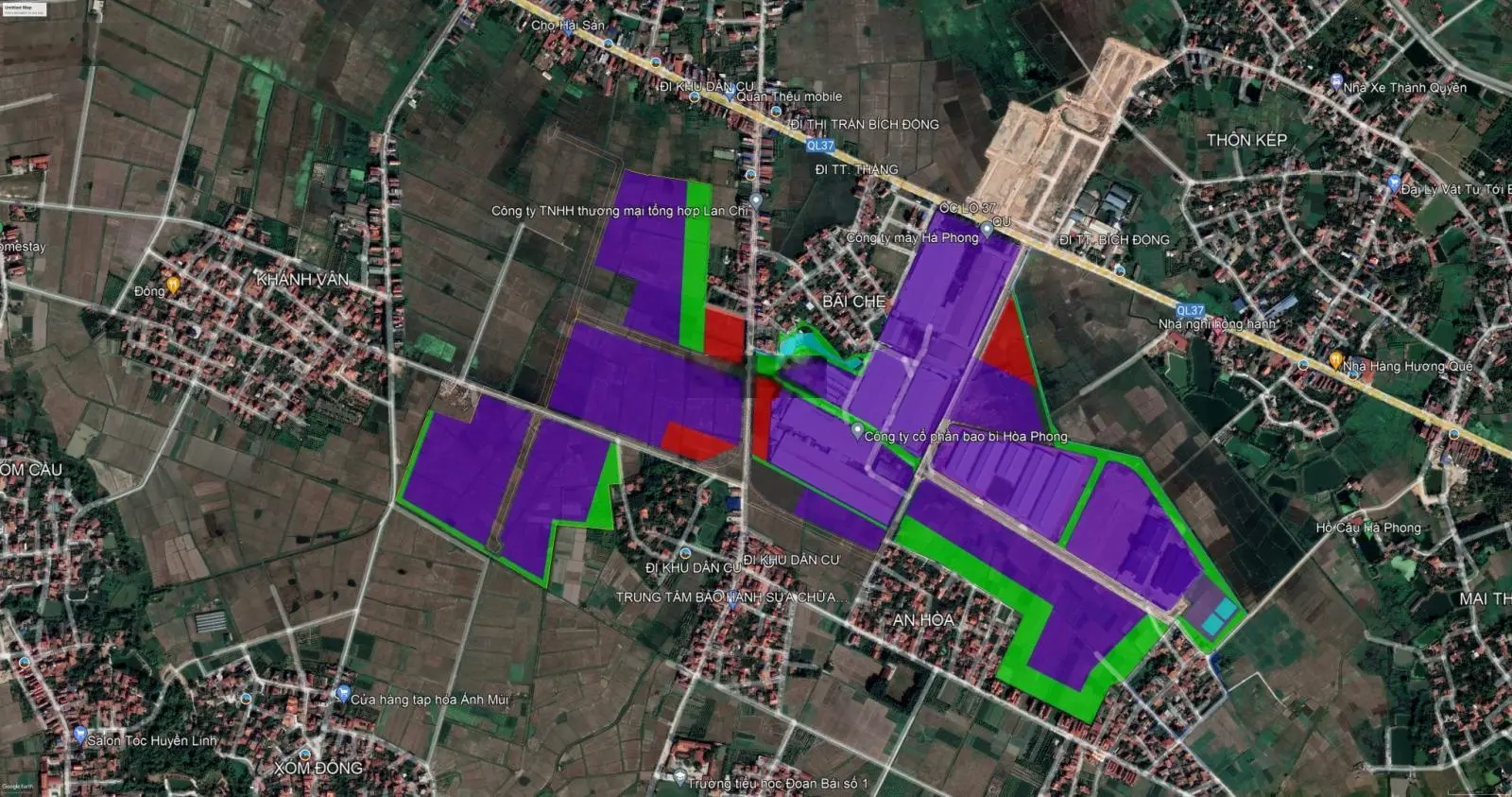 Bán các lô đất từ 5000, 8000m2, 1 - 2ha trong cụm công nghiệp tại Hiệp Hòa, Bắc Giang