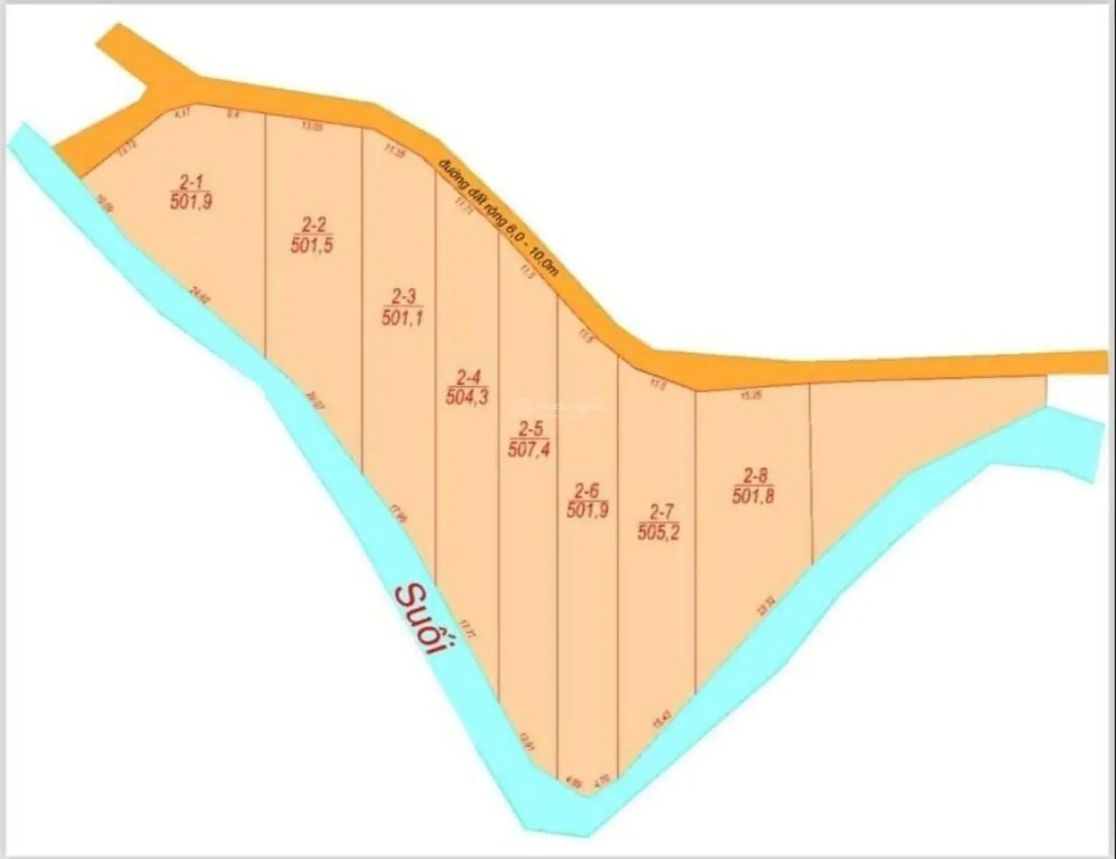 Giá rẻ bất ngờ bán 501,8m2 đất giáp suối nhỏ tại Diên Xuân, Diên Khánh