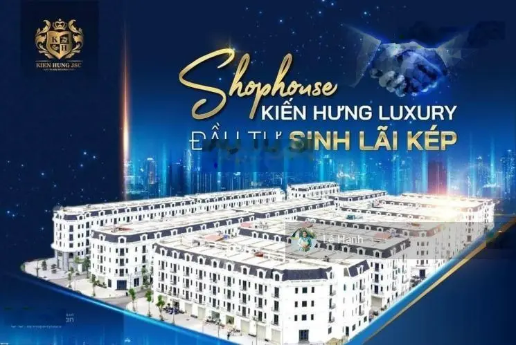 Bán liền kề Luxury Kiến Hưng, shophouse 2 mặt tiền 128m2 mặt đường Phúc La, giá nhỉnh 30 tỷ