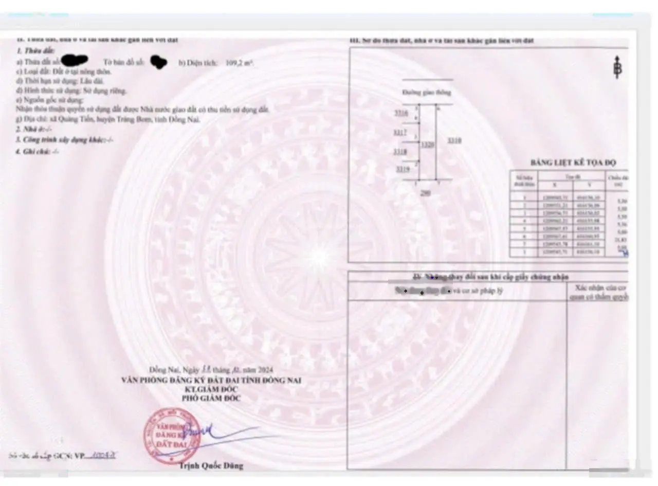 Bán đất tại đường bình minh-giang điền chợ trà cổ, 110m2, mặt tiền 12m giá 839 triệu.