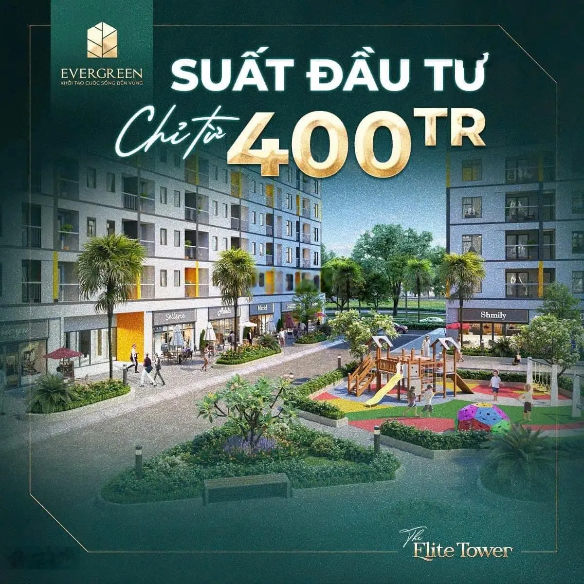 Đầu tư căn hộ dòng tiền CT3 Evergreen Bắc Giang - vốn chỉ từ 400 triệu