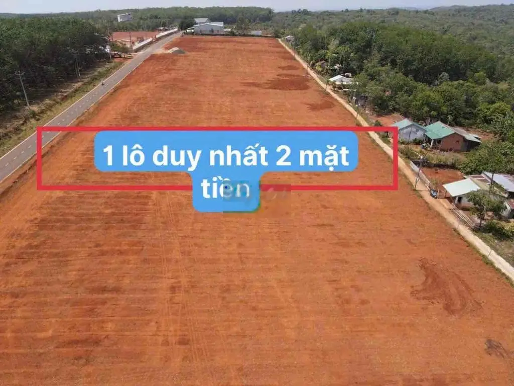 BÁN LÔ ĐẤT 2 MẶT TIỀN Ở THỊ TRẤN ĐỨC PHONG BÙ ĐĂNG 629 triệu