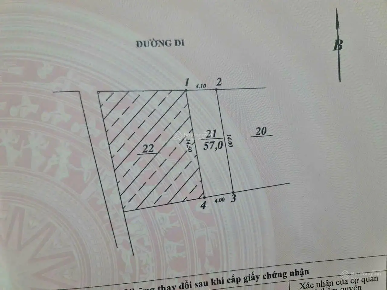 Mặt ngõ thông 7 chỗ chạy vòng quanh, đất 57m2 x 4.1m tại Mạc Xá, Hoàng Liên