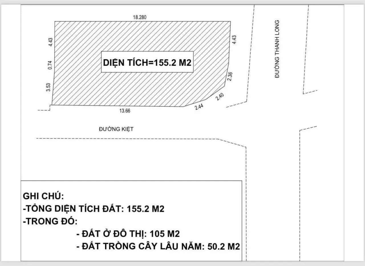 Chính chủ: bán lô đất 2 mặt tiền đường thanh long, thích hợp xây căn hộ, biệt thự.tiện ích liền kề