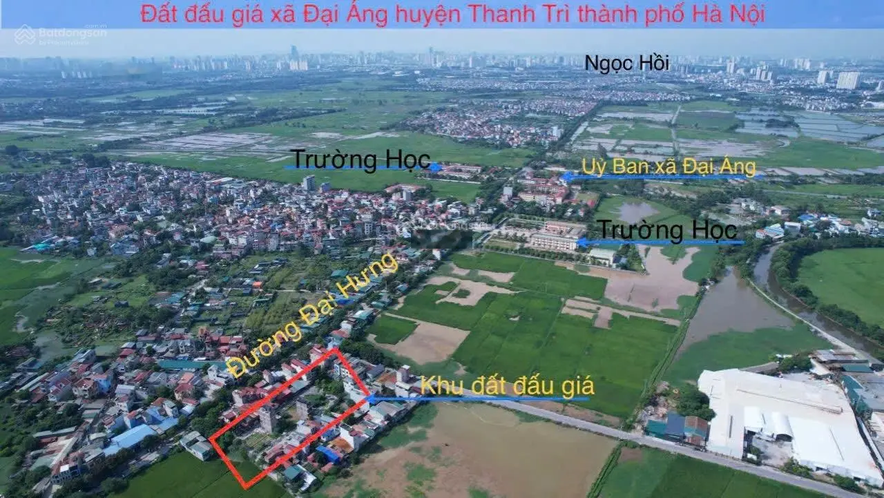 Chính chủ bán lô 01 đất đấu giá xã Đại Áng huyện Thanh Trì Hà Nội