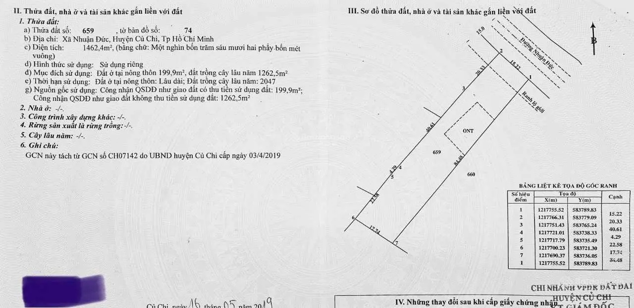 Bán nhà xưởng mặt tiền đường Nhuận Đức 1.465m2 có thổ cư giá 8,5 tỷ nở hậu