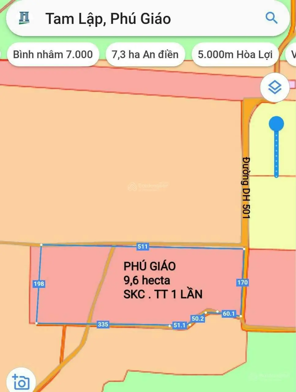 Bán đất SKC Phú Giáo, Bình Dương LH 0914 711 ***