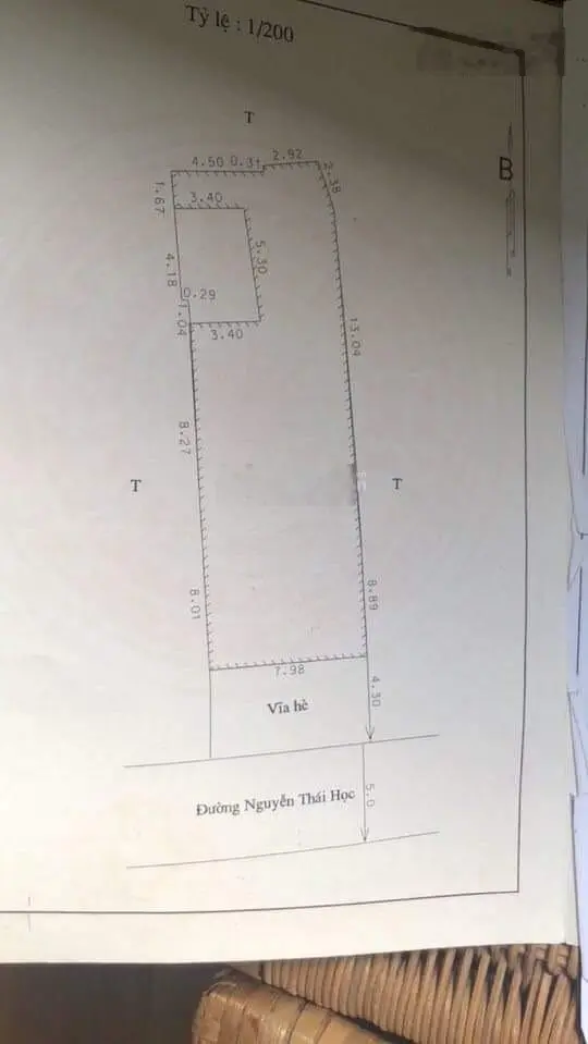 Bán nhà MT Nguyễn Thái Học 187m2 - 60 tỷ