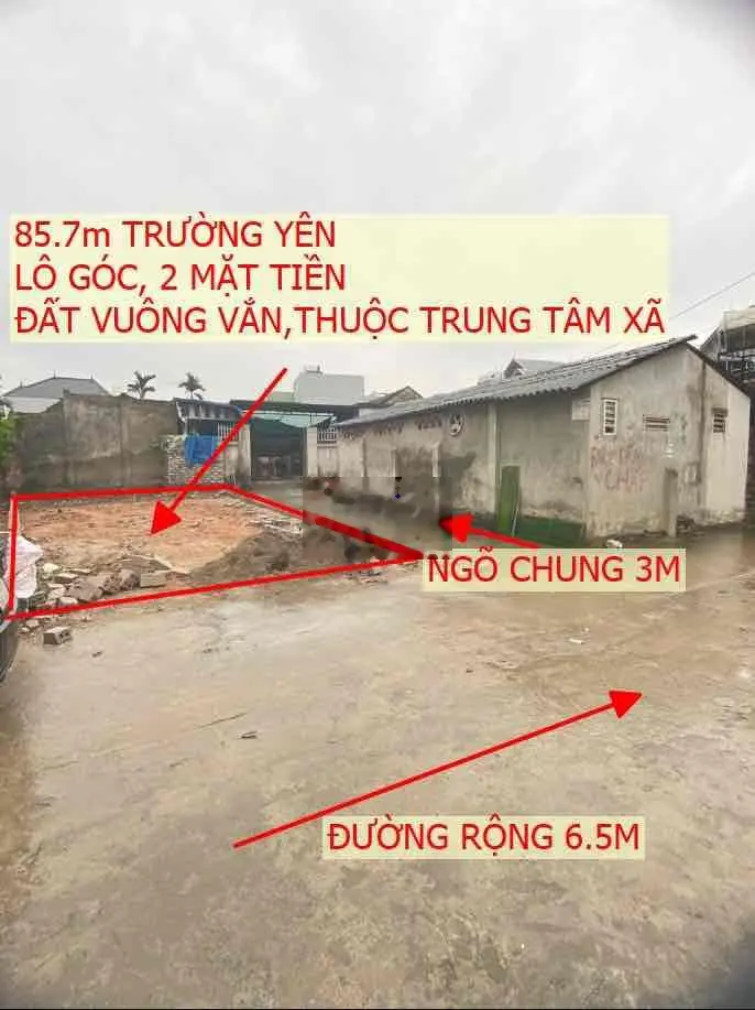 Bán đất tại Trường Yên, Chương Mỹ. Diện tích 85,7m2