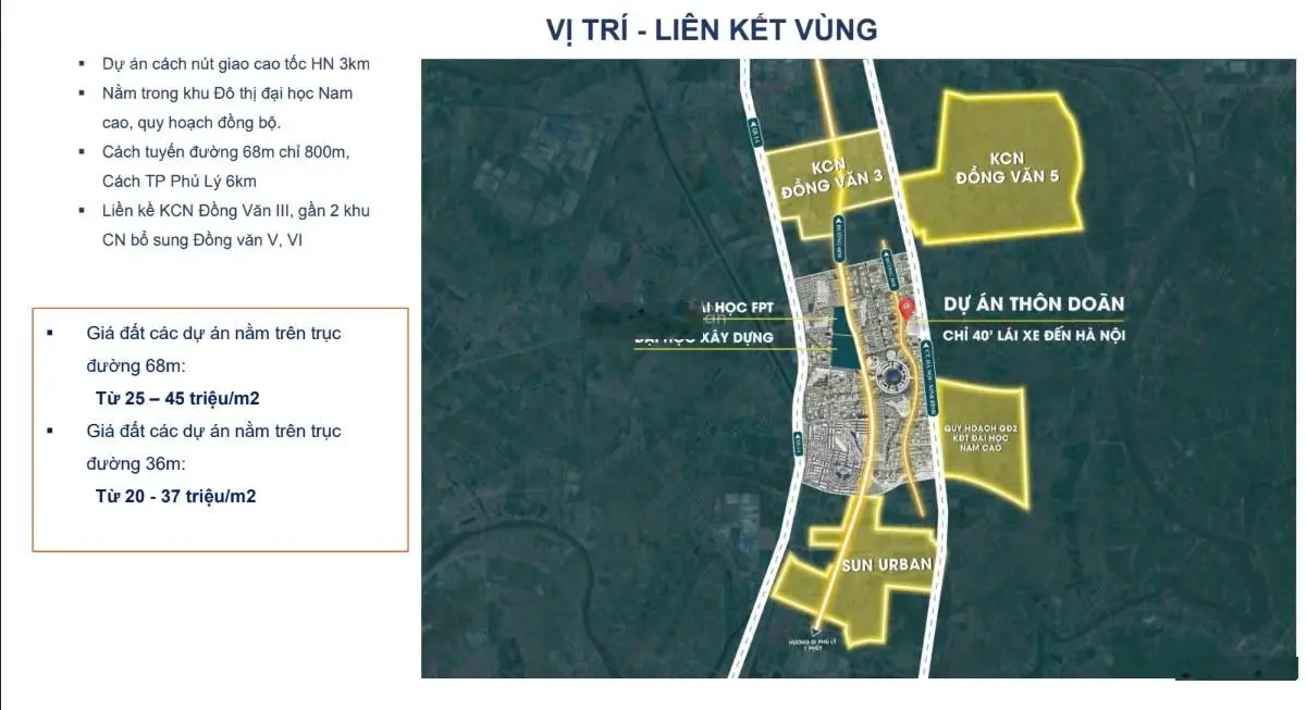 HÀNG NGOẠI GIAO giá 18 tr/m2, khu dân cư thôn Doãn, Tiên Ngoại, Phủ Lý, sát cạnh Sun UrBan Hà Nam