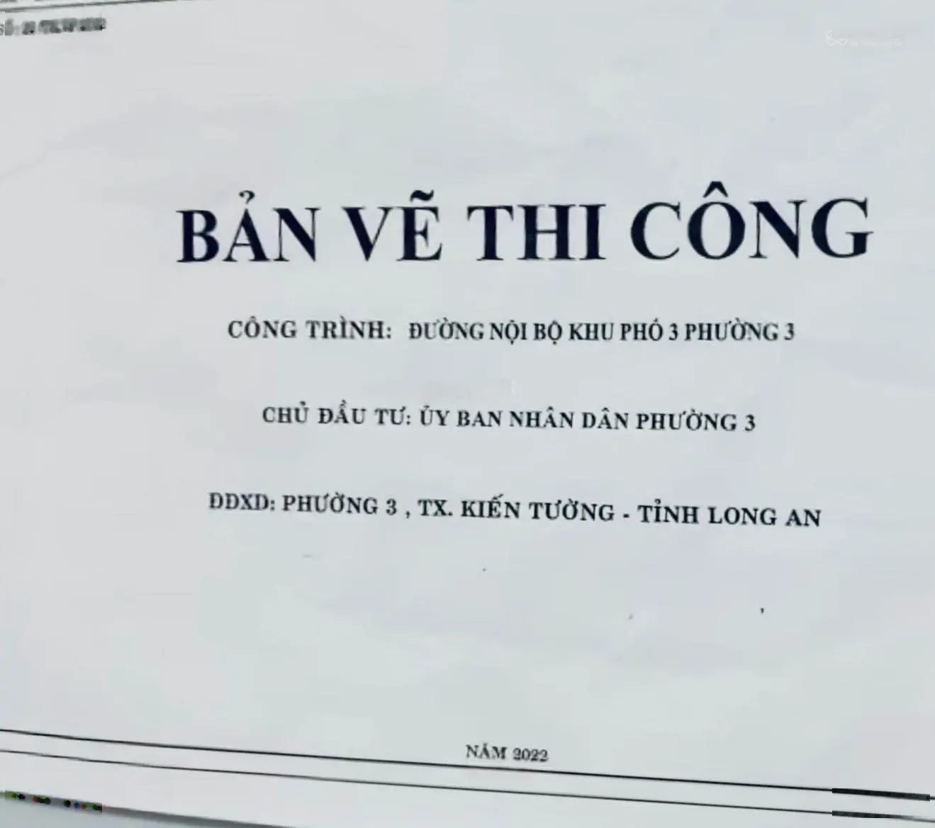 Bán 34.433 m2 đất sổ đỏ tại trung tâm liền kề UBND Phường 3, Thị Xã Kiến Tường, Long An