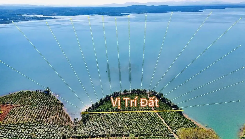 Bán đất view hồ 3 mặt tiền, xe hơi vào tận nơi, sổ hồng riêng