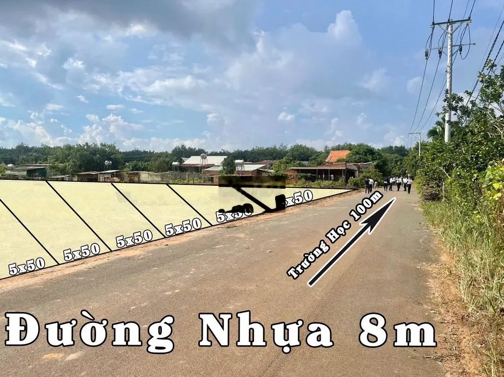 ĐẤT NGỘP 255m2 CÓ 100M TC CÁCH TP ĐỒNG XOÀI 15P 190TR