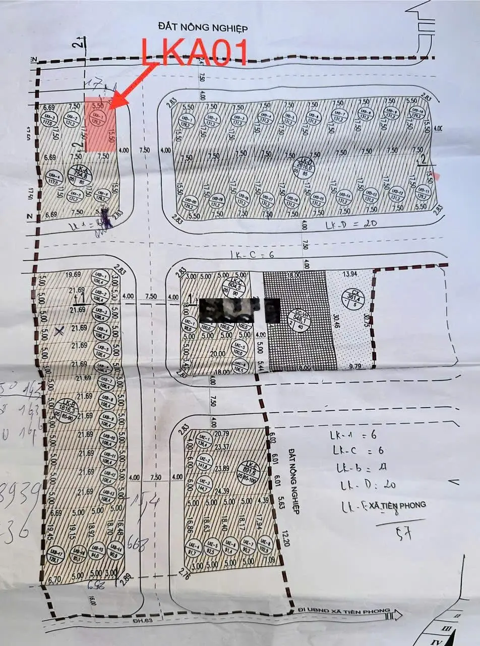 Nhỉnh 2 tỷ bạn đã lô góc LKA01 trục chính diện tích129m đất đấu giá tại Hưng Yên